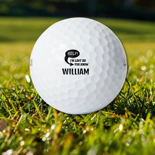 Fantastischer personalisierter Name Einzigartiger  Golfball