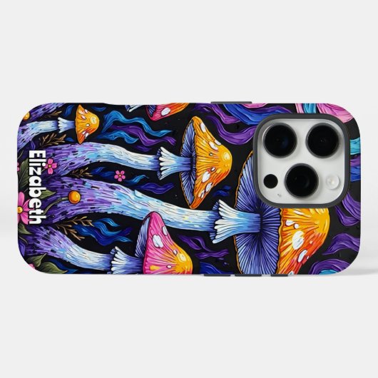 Fantastischer Pilzgarten Case-Mate iPhone Hülle (Rückseite (Horizontal))