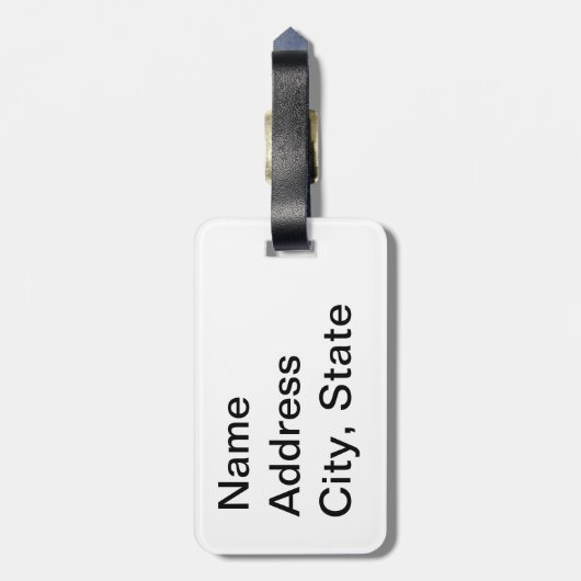 Fantastischer Pop Gepäckanhänger (Rückseite vertikal)