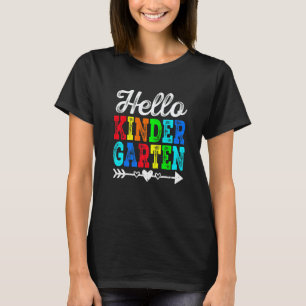 Fantastischer Retro-Hallo-Kindergartenlehrer-Schül T-Shirt