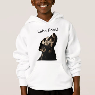Fantastischer schwarzer Labrador-Retriever Hoodie