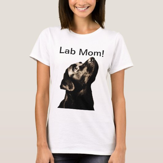 Fantastischer schwarzer Labrador-Retriever T-Shirt (Vorderseite)