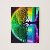 Fantastischer sonst weltlicher Baum des Lebens Puzzle (Vertikal)