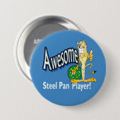 Fantastischer Stahl-WANNEN-Spieler Button (Vorne & Hinten)