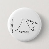 Fantastischer Statistiker-Knopf Button (Vorderseite)