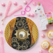 Fantastischer steampunk Entwurf mit Uhren und Pappteller (Party)