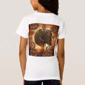 Fantastischer steampunk Schädel mit Gängen T-Shirt (Rückseite)