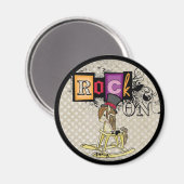 Fantastischer Stein auf Rockpfermagnet Magnet (Vorderseite/Rückseite)