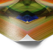 Fantastischer Stern mit einem Rand Fotodruck (Ecke)