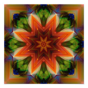 Fantastischer Stern mit einem Rand Fotodruck