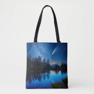 Fantastischer Sternenhimmel über der Matterhorn-Sp Tasche