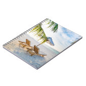 Fantastischer Strand-Sonnenuntergang Notizblock (Linke Seite)