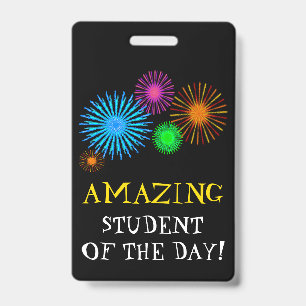 "FANTASTISCHER STUDENT DES TAGES!" + AUSWEIS