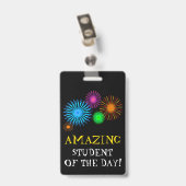 "FANTASTISCHER STUDENT DES TAGES!" + AUSWEIS (Back with Clip)