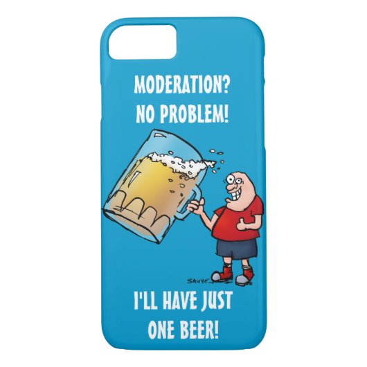 Fantastischer Typ mit nur einem großen Bier Case-Mate iPhone Hülle (Rückseite)