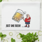 Fantastischer Typ mit nur einem großen Bier Geschirrtuch (Gefaltet)