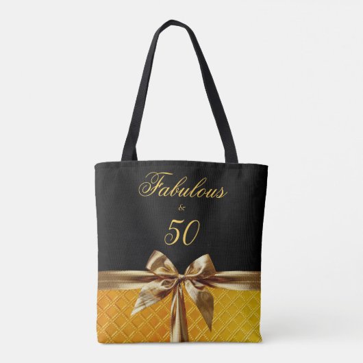 Fantastischer und 50 schwarzer Goldbow-Spitzleder Tasche (Rückseite)