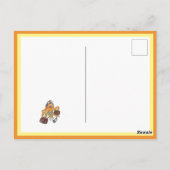 Fantastischer Urlaub Fantastischer Cartoon Oktopus Postkarte (Rückseite)