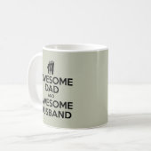 Fantastischer Vater und fantastischer Ehemann Kaffeetasse (Vorderseite Links)