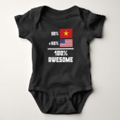 Fantastischer vietnamesischer Amerikaner Baby Strampler (Vorderseite)