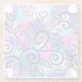 Fantastischer Vogel-Stein Glasuntersetzer (Rückseite)