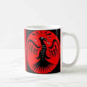 fantastischer Vogel-Volkskunst Kaffeetasse