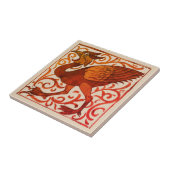 Fantastischer Vogel - William De Morgan Fliese (Seite)