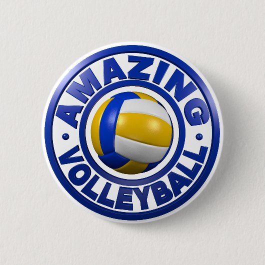 Fantastischer Volleyball Button (Vorderseite)