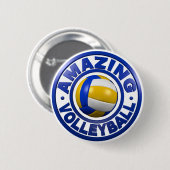 Fantastischer Volleyball Button (Vorne & Hinten)