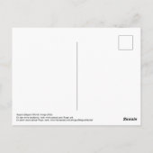 Fantastischer Wald mit lila Postkarte (Rückseite)