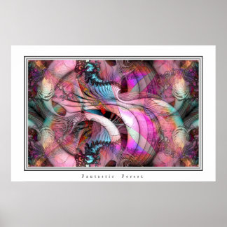 Fantastischer Wald. Poster