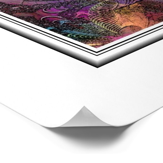 Fantastischer Wald. Poster (Ecke)