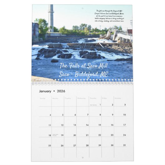 Fantastischer Wasserfall-Mauer-Kalender Kalender (Jan 2026)