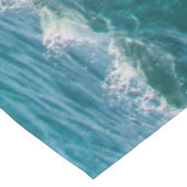 Fantastischer Wellenseeuferseeozean Tischdecke (Schrägansicht)