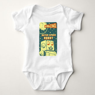 Fantastischer Weltraum-Roboter Baby Strampler