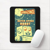 Fantastischer Weltraum-Roboter Mousepad (Mit Mouse)