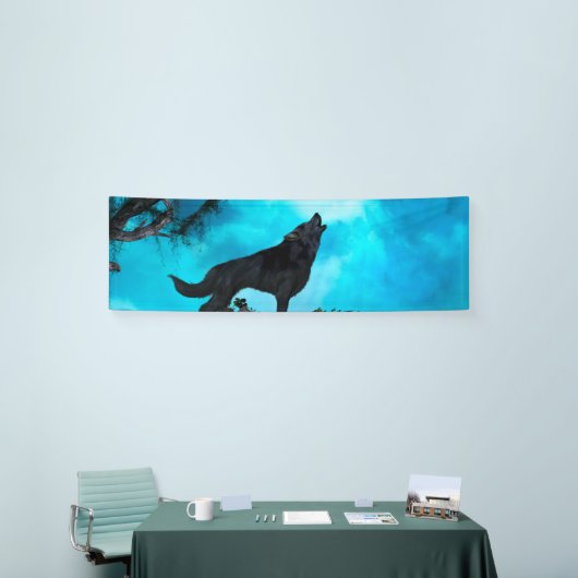 Fantastischer Wolf Banner (Messeveranstaltung)