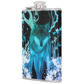 Fantastischer Wolf Flachmann (Links)