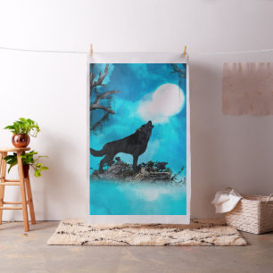 Fantastischer Wolf Stoff