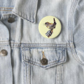 Fantastischer Zaunkönig-Knopf Button (Beispiel)