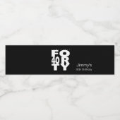 Fantastisches 40. Geburtstags-Party Wasserflaschenetikett (Einzelnes Label)