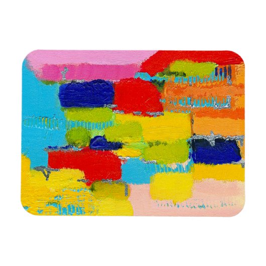 Fantastisches Abstraktes Gemälde von Kris Taylor Magnet (Horizontal)