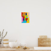 Fantastisches Abstraktes Gemälde von Kris Taylor Poster (Küche)