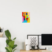 Fantastisches Abstraktes Gemälde von Kris Taylor Poster (Heimbüro)