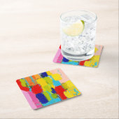 Fantastisches Abstraktes Gemälde von Kris Taylor Rechteckiger Pappuntersetzer (Vor Ort)