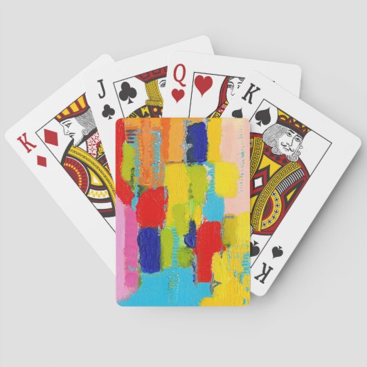 Fantastisches Abstraktes Gemälde von Kris Taylor Spielkarten (Rückseite)