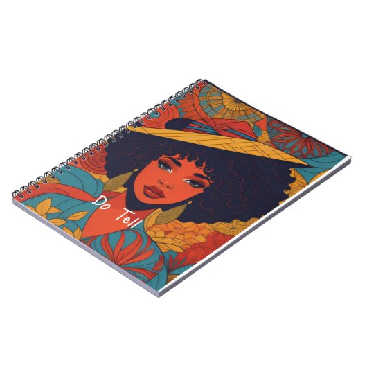 Fantastisches Afro-Notizbuch Notizblock (Linke Seite)