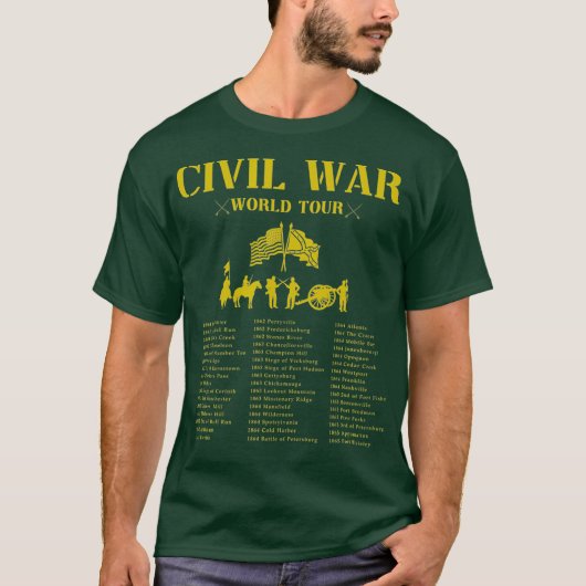 Fantastisches amerikanisches Ziviles Weltkrieg T-Shirt (Vorderseite)