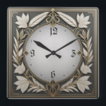 Fantastisches Art Deco Quadratische Wanduhr<br><div class="desc">Großartiges Uhrendesign. Du wirst es wie andere Liebe bekommen. Sie können dieses Design auch für andere Produkte verwenden,  die Sie mögen,  oder Ihren Text anpassen und hinzufügen. Folgen Sie mir für mehr. Vielen Dank. Ich wünsche Ihnen einen schönen Tag.</div>