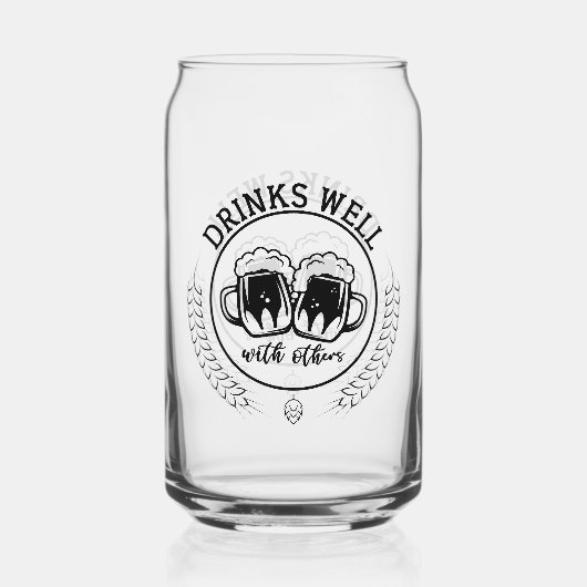 Fantastisches Bier bei gutem Essen Dosenglas (Vorderseite)